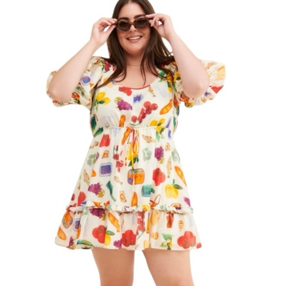 Lisa Says Gah Leila Italian Summer 100% Cotton Mini Dress Women’s Small - Picture 4 of 15